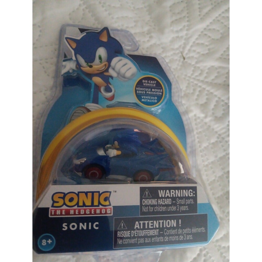 Sega Sonic The Hedgehog Blue Collectible Diecast Real Metal Racer New In Package